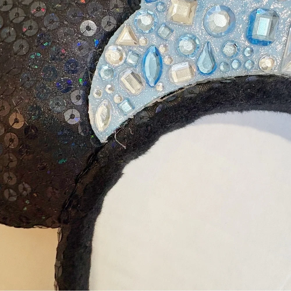 Disneyland 60th Anniversary Diamond Celebration Minnie Mouse Ears Headband Bow